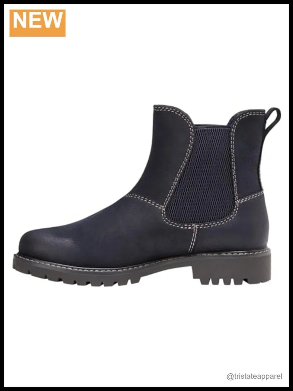 Eastland Women's Ida Chelsea Boots Ankle Booties Leather Water-Resistant Pull-On